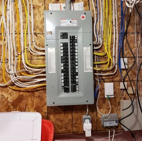 200-amp electrical panel upgrade installed in a Toronto home